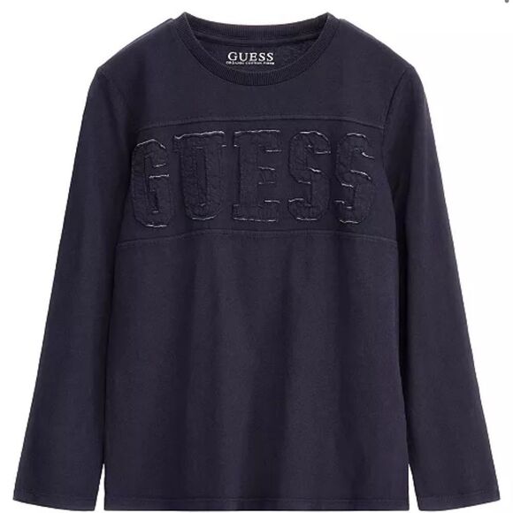 GUESS Big Boys Cotton Jersey Tonal Embroidered Patch Logo T-shirt 12 - Picture 2 of 5